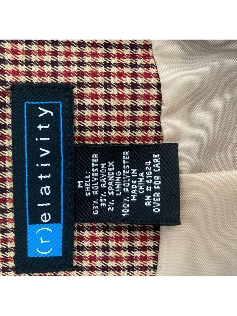 Relativity Brown Houndstooth Women’s Vest Sz M - Picture 9 of 10